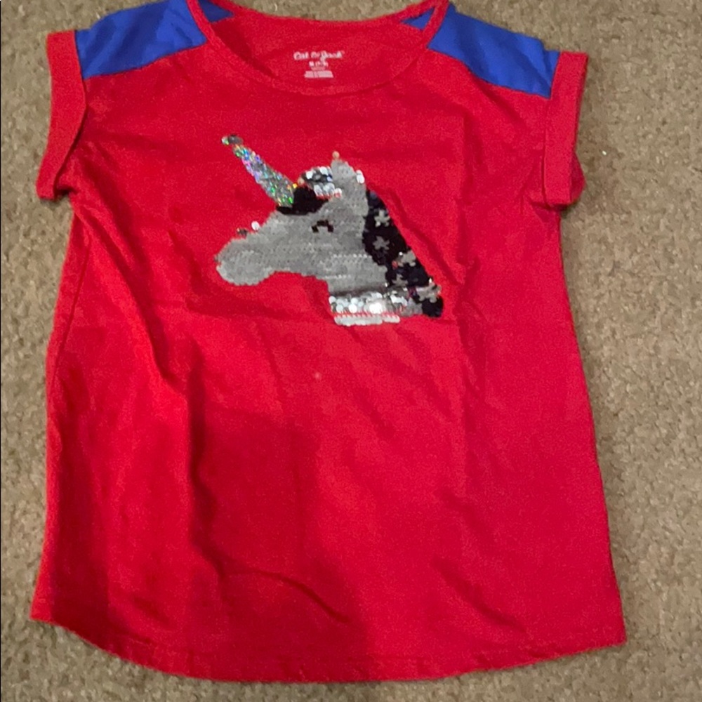 Cat & Jack sequin unicorn top